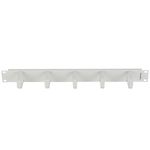 Panel pasacables para armario rack 19" blanco de 5 de anillas 1U Lanberg - RM15200 - 02
