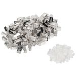 Pack de 100 unidades pieza transparente Cat6 FTP RJ-45 de acero inoxidable de Lanberg PLS-6000 - RH11900 - 01