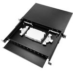 Patch Panel de fibra óptica 1U negro extraíble de 12 SC - FQ02100 - 03