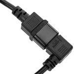 Cable de alimentación IEC-60320 C13-Acodado a C14 de 1.8m - FA07400 - 05