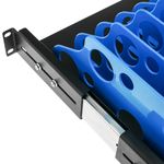 Estantería extraible para armario rack 19" con 10 divisiones para ordenador portátil o tablet 350 mm - RB02101 - 08