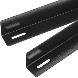 Guías laterales fijas de soporte para armario rack 19 negro 700mm