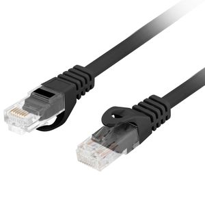 Cable de red ethernet Cat. 6 UTP de 0,25 m de color negro PCU6-10CU-0025-BK