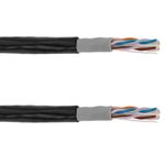 Bobina de cable de red ethernet Cat. 6 UTP de 305 m rígido de color negro para exterior - LM09500 - 05