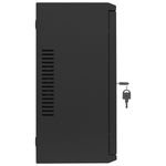 Rack19 mural 4U vertical y 3U horizontal con DIN F200 540x200x400 puerta metálica color negro Lanberg - WK00900 - 05