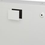 Rack19 mural 4U vertical y 3U horizontal con DIN F200 540x200x400 puerta metálica color blanco Lanberg - WK01700 - 07