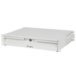 Cajón de 19" 2U 483x360mm carga máxima 90 kg color blanco Lanberg - RR03500 - 08