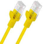 Cable de red ethernet Cat. 6 UTP de 1 m de color amarillo fluke tested PCU6-10CC-0100-Y - RJ13300 - 05