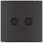 Armario Rack mural 19" 9U F600 600x600x512mm pared desmontado DIY negro Lanberg - WK36800 - 05