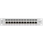 Patch panel 10" blanco de 12 RJ45 Cat.6 FTP 1U Lanberg PPF6-9012-S - RD10700 - 02
