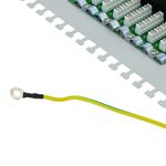 Patch panel de 24 RJ45 Cat.5e UTP 1U blanco con peine - WT03100 - 07