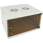 Armario Rack 19" Mural 6U 540x450x312mm Gris Claro RAL 7035 SOHOrack - WQ01200 - 01