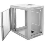 Armario rack mural 19'' 12U 600x450x639 mm de pared SOHORack de RackMatic de color blanco RAL 9035 - WR41400 - 03
