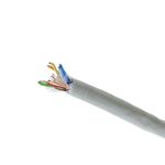 Bobina de cable de red ethernet Cat. 6a FTP de 100 m rígido de color gris - LM03500 - 05