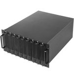 Caja ATX rack19 5U F545 18x3.5" para 9 Atom Mini-ITX extraible de RackMatic - CK08200 - 01