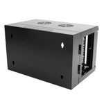 Armario rack mural 19" pivotante 6U 600x400x390mm pared SOHORack de RackMatic - WM04100 - 02