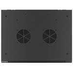 Armario Rack mural 19" 9U F450 600x450x512mm pared desmontado DIY negro Lanberg - WK32100 - 05