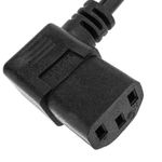 Cable de alimentación eléctrico IEC-60320 C13 acodado a schuko macho de 3 m - CH03200 - 07