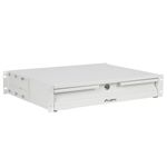 Cajón de 19" 2U 483x360mm carga máxima 90 kg color blanco Lanberg - RR03500 - 02