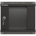 Armario Rack mural 10" 4U F300 300x300x281mm pared desmontado DIY negro Lanberg - TR19700 - 02