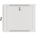 Armario Rack mural 19" 9U F600 600x600x512mm pared desmontado DIY blanco Lanberg - WK36900 - 09
