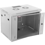 Armario rack mural 19" 9U 600x450x506mm pared blanco SOHORack de RackMatic - WR01300 - 01