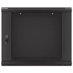 Armario Rack mural 19" 9U F450 600x450x512mm pared desmontado DIY negro Lanberg - WK31900 - 08