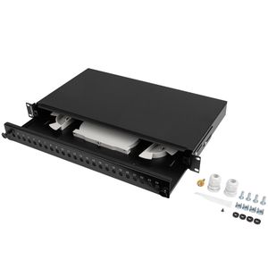 Patch panel para rack 19" 1U 24 ST