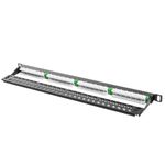 Patch panel 19" de 24 RJ45 Cat.6 UTP 0.5U Lanberg PPU6-0024-B - RD11100 - 03