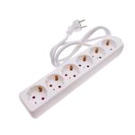 Regleta de enchufes 6 schuko 16A 250V blanca con cable de 1.5m - IA02500 - 01