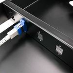 Patch Panel de fibra óptica 1U negro extraíble de 12 SC - FQ02100 - 05