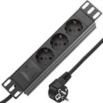 Regleta de enchufes rack 10" con 3 schuko - RE07100 - 01