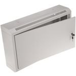Armario rack mural 19'' 6U 600x150x370mm pared con puerta metálica SOHORack blanco - WR02600 - 01