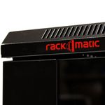 Armario rack mural 19" pivotante 18U 600x550x900mm pared negro SOHORack GO montado - WK04600 - 08