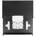Patch panel para rack 19" 1U 12 SC duplex o LC quad - FQ10100 - 02