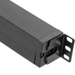 Regleta de enchufes PVC para armario rack 19" 1U con 8 schuko e interruptor - RE13100 - 09