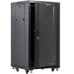 Armario rack 19" de pie 32U 600x800x1610mm negro MobiRack GO montado - WA03201 - 01