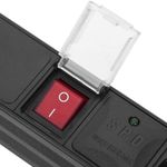 Regleta de enchufes para armario rack 19" 1U con 7 schuko e interruptor y cable 2 metros C14 - RE00600 - 07