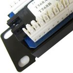 Patch panel 10" para armario rack 12-Port RJ45 Cat.5e UTP 1U - TR03200 - 03
