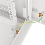 Armario Rack mural 19" 9U F450 600x450x512mm pared desmontado DIY blanco Lanberg - WK32000 - 06
