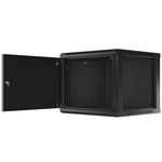 Armario Rack mural 19" 9U F600 600x600x512mm pared desmontado DIY negro Lanberg - WK37000 - 03