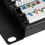 Patch panel de 48 RJ45 Cat.5e UTP 2U negro - RC03101 - 08