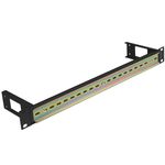 Carril de montaje DIN de 1U TS-35 para rack 19" AK-1801-B negro - RZ17700 - 01