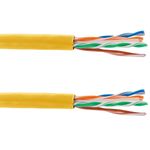 Bobina de cable de red LAN UTP categoría cat.6 23AWG CCA rígido naranja 305 m - LN09400 - 09