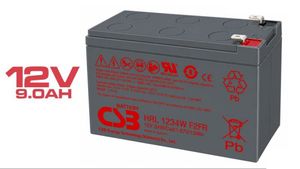 Batería CSB  AGM VRLA  HR1234W  F2FR  12V  9Ah Long Life