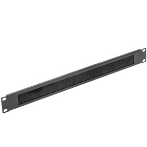 Panel pasacables guíacables para armario rack 19" 1U con cepillo para gestión de cables