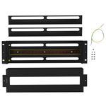 Panel de distribución eléctrica 3U de 19" DIN TS-35 AK-VDP103-B negro - RZ17500 - 03
