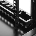 Armario rack mural 19'' pivotante 6U 600x550x360mm pared negro SOHORack GO montado - WK04200 - 08