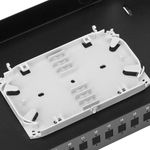 Patch Panel de fibra Óptica 1U negro de 24 SC Simplex o 24 LC duplex - FQ00400 - 05