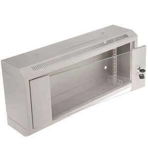 Armario rack mural 19'' 4U 600x150x288mm pared SOHORack blanco